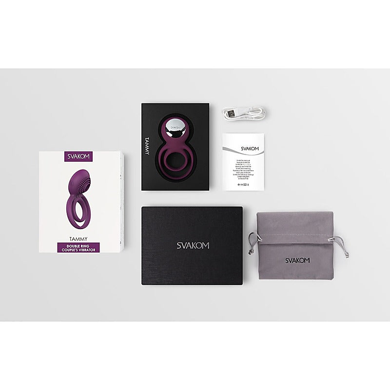Tammy Vibrating Double Cock Ring by Svakom - Vibrating Cock Rings
