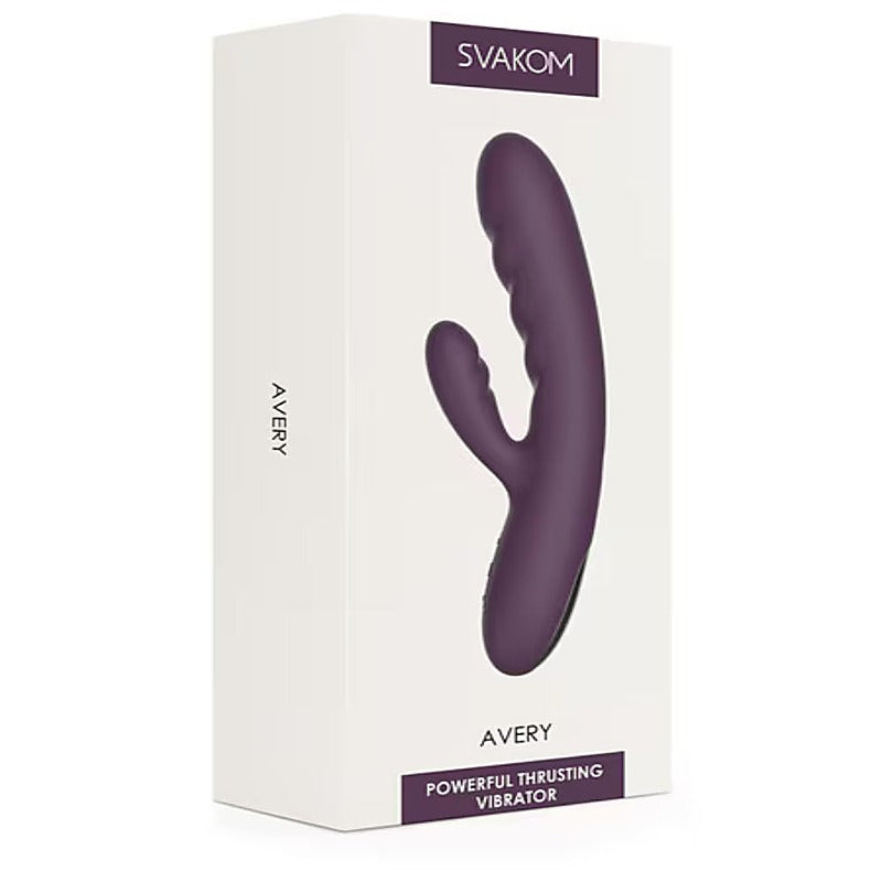 Avery Deep Thrusting Rabbit Vibrator by Svakom - Rabbit Vibrators