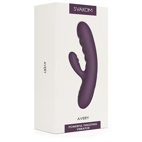 Avery Deep Thrusting Rabbit Vibrator by Svakom - Rabbit Vibrators