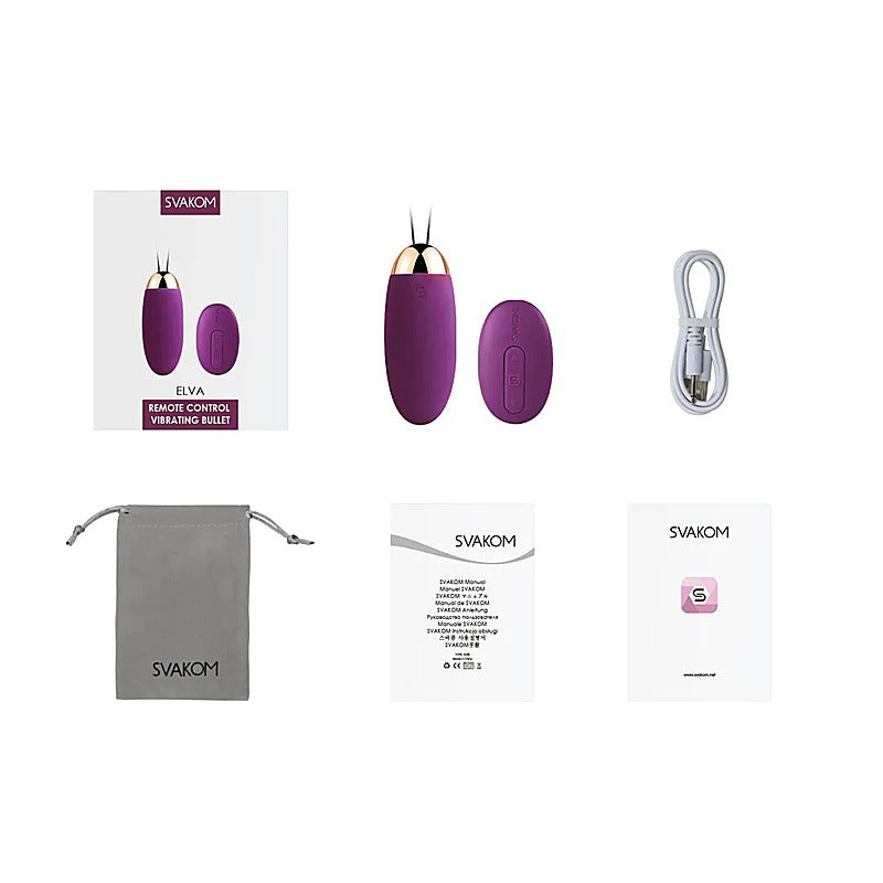Elva Remote Controlled Bullet Vibrator by Svakom - Love Eggs and Kegel Exercisers