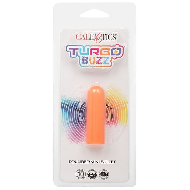 Turbo Buzz Rounded Mini Bullet 10 Functions Massager - Bullet Vibrators