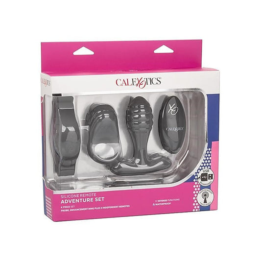 Silicone Remote Control Pleasure Sex Toy Set - Sex Kits