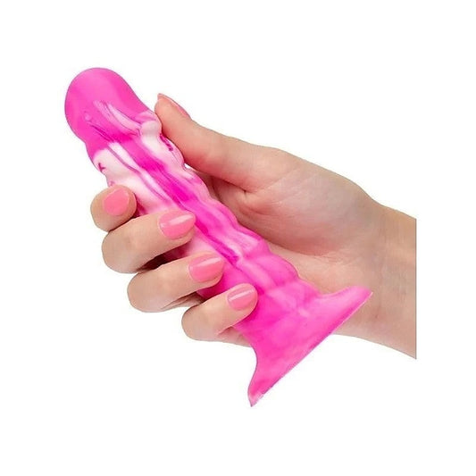 Twisted Love Twisted Ribbed Probe by California Exotics - Anal Dildos