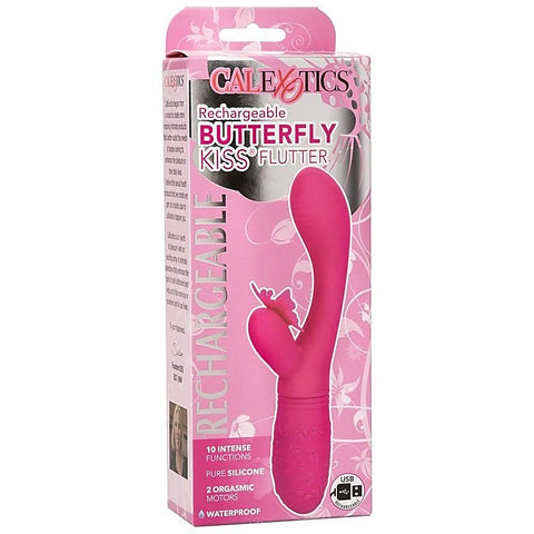 Rechargeable Butterfly Kiss Flutter Rabbit Vibrator - Rabbit Vibrators