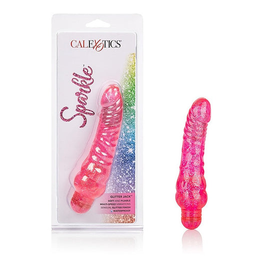 Sparkle Glitter Jack Vibrating Dildo by California Exotics - Vibrating Dildos