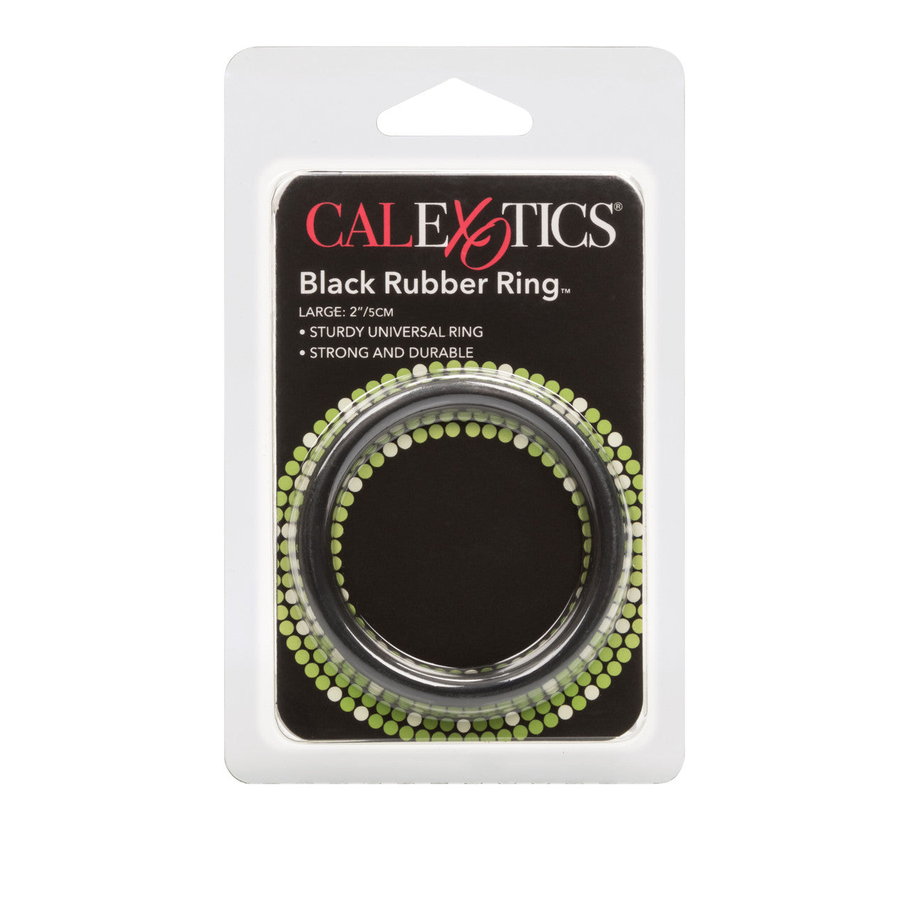 California Exotics Stretchy Mens Rubber Cock Ring Black - - Stretchy Cock Rings