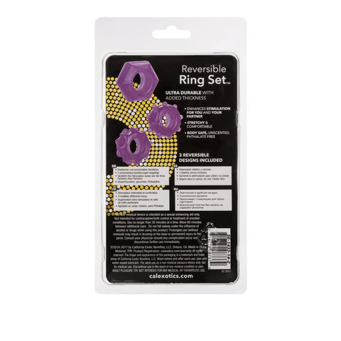 California Exotics Reversible Mens Cock Ring Set - Cock Ring Sets