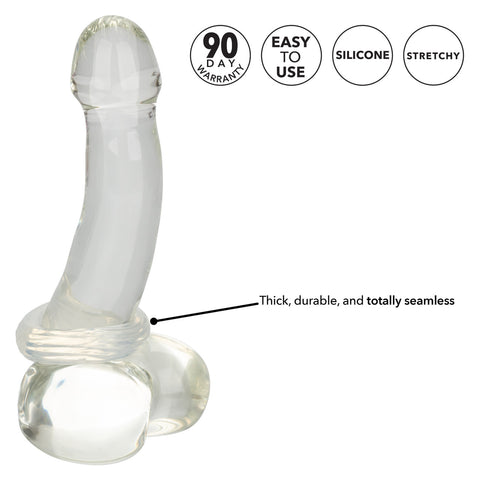 California Exotics Premium Silicone Cock Ring Medium - Stretchy Cock Rings