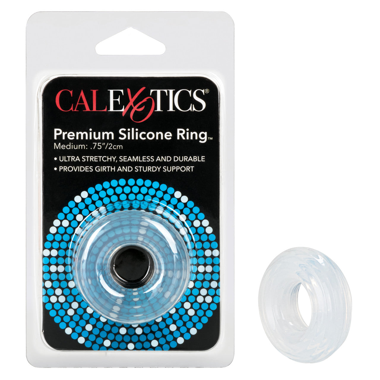 California Exotics Premium Silicone Cock Ring Medium - - Stretchy Cock Rings