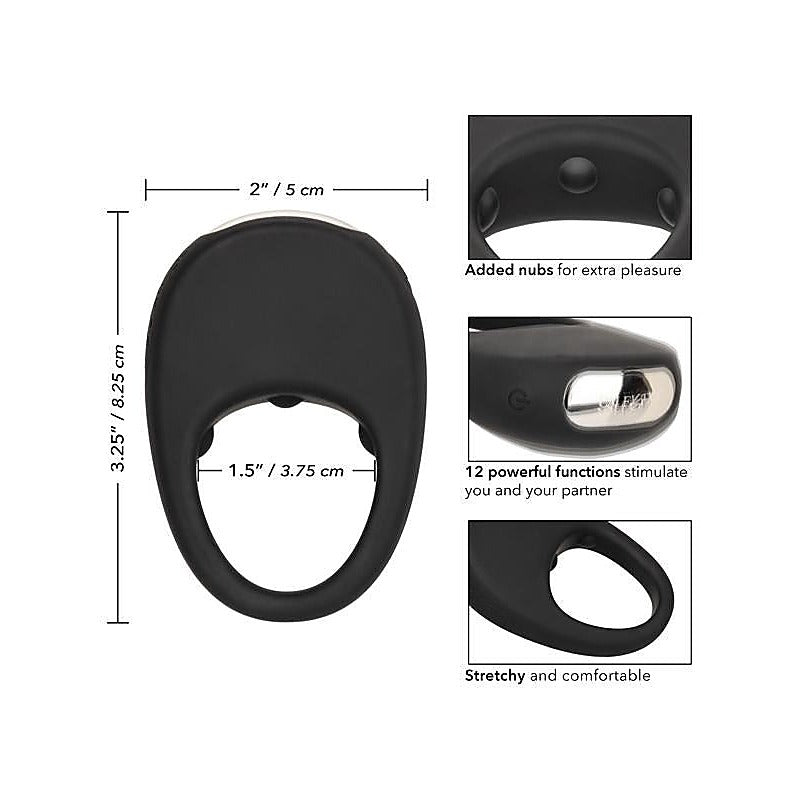 Silicone Rechargeable Pleasure Vibrating Cock Ring - Vibrating Cock Rings
