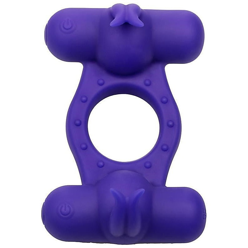 Triple Orgasm Enhancer Cock Ring by California Exotics - Vibrating Cock Rings