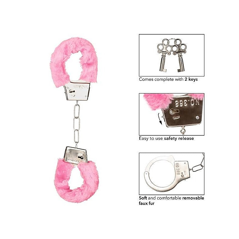 Playful Furry Cuffs by California Exotics - Cuffs and Restraints