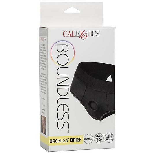 Boundless Backless Harness Compatible Brief 2XL/3XL - G-Strings, Panties and Shorts
