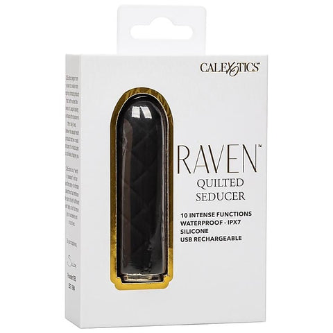 Raven Quilted Seducer Compact Mini Massager - Bullet Vibrators