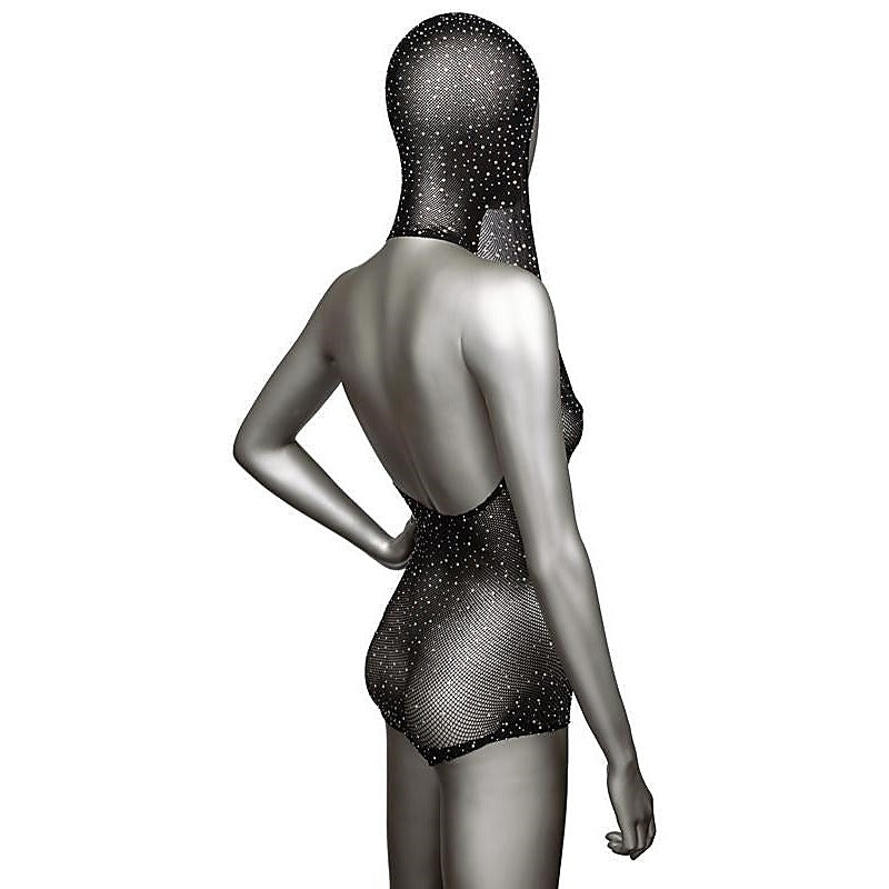 Radiance Plus Size Hooded Deep V Bodysuit - Teddies and Bodysuits