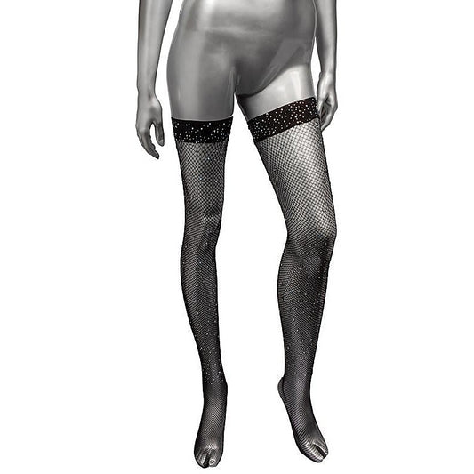 Radiance Size Thigh High Stockings by California Exotics - Fishnet and Thigh Highs