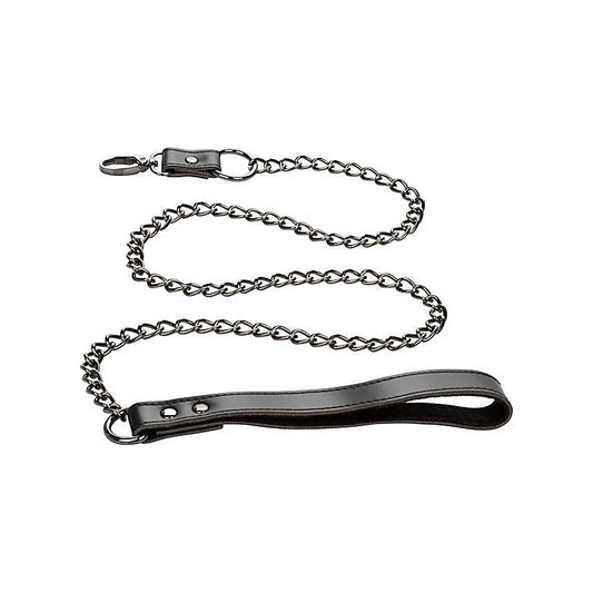 BDSM Collar With Chain Leash by California Exotics - Collars and Leads