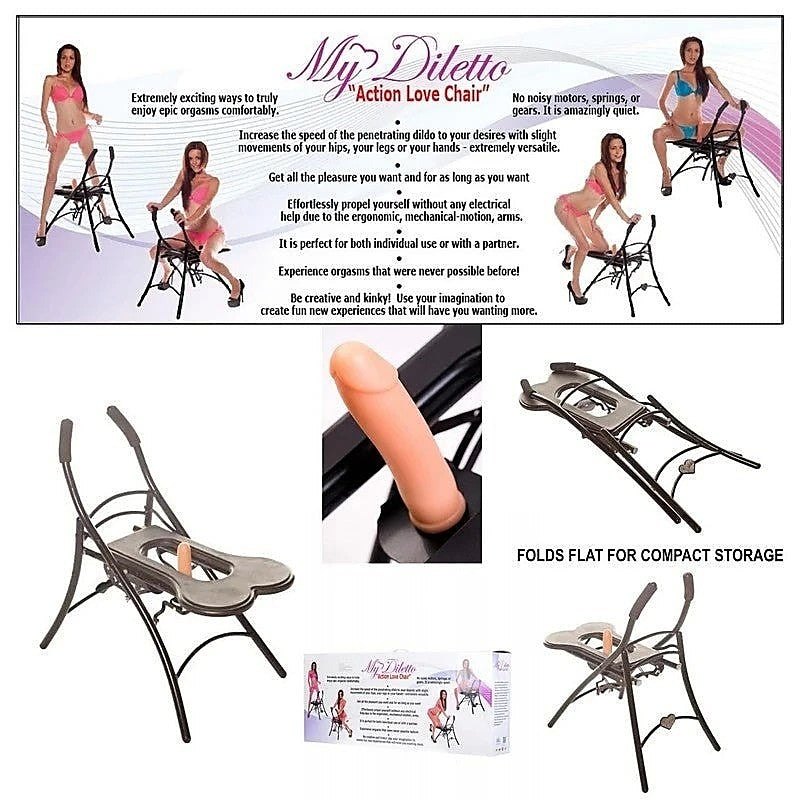 My Diletto Action Love Chair by XR Brands - Sex Machines
