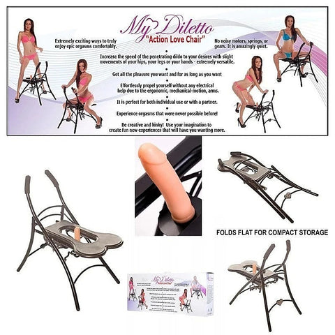 My Diletto Action Love Chair by XR Brands - Sex Machines