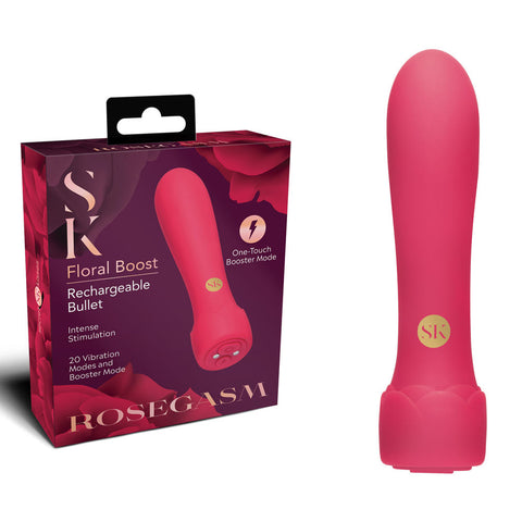 Xgen Secret Kisses ROSEGASM Floral Boost Bullet Vibrator - Bullet Vibrators