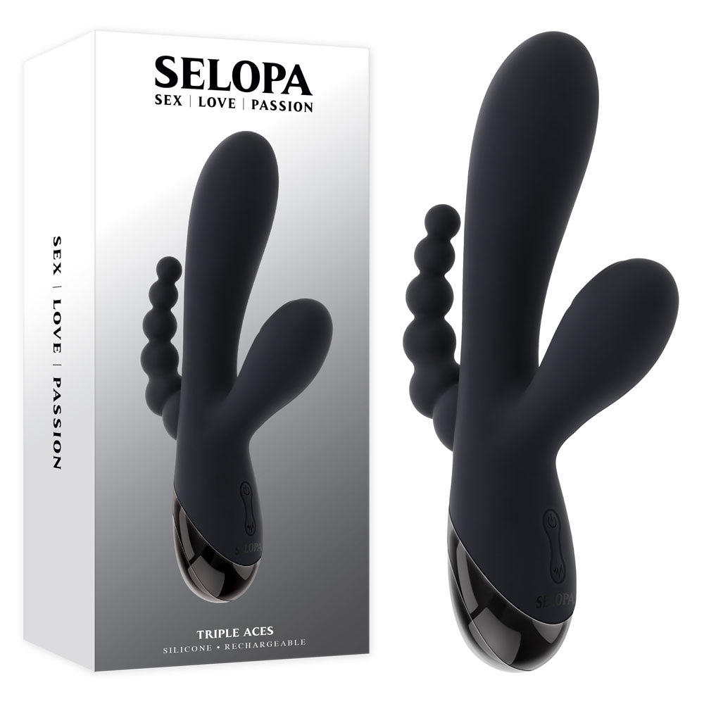 Evolved Selopa Triple Aces Triple Stimulation Vibrator - G-Spot Vibrators
