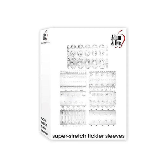 Super Stretch Tickler Sleeves by Adam & Eve - Cock Rings
