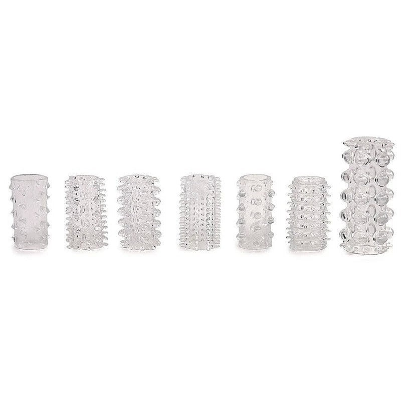 Super Stretch Tickler Sleeves by Adam & Eve - Cock Rings