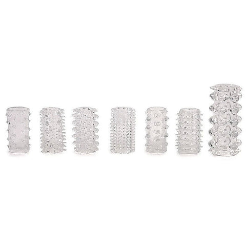 Super Stretch Tickler Sleeves by Adam & Eve - Cock Rings