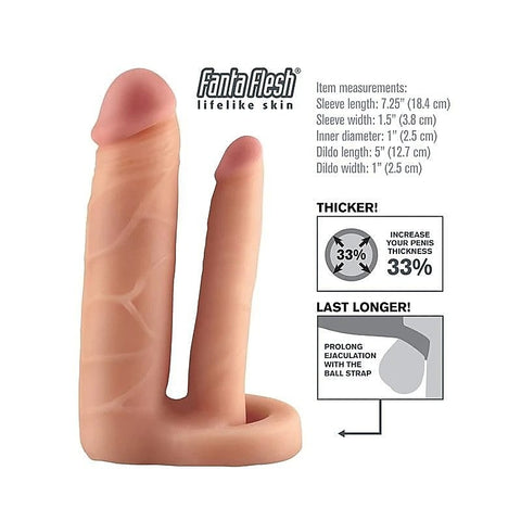Fantasy X-Tensions Double Trouble Penis Extension - Pumps, Extenders and Sleeves