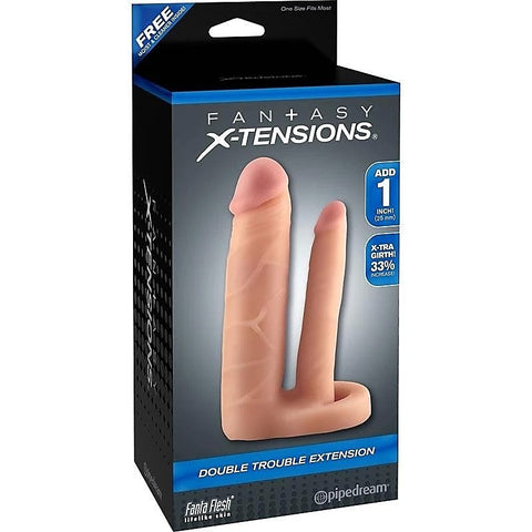 Fantasy X-Tensions Double Trouble Penis Extension - Pumps, Extenders and Sleeves