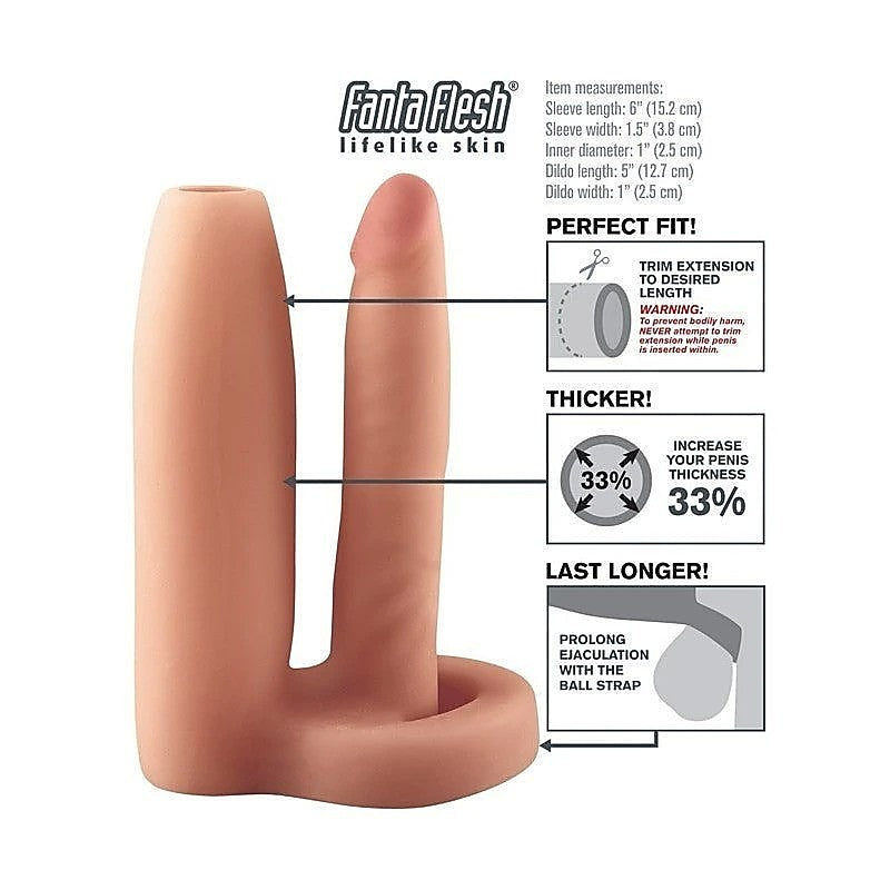 Fantasy X-Tensions Double Trouble Cock Girth Gainer - Pumps, Extenders and Sleeves