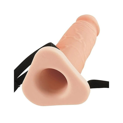 Fantasy X-Tensions 10 Inch Silicone Hollow Penis Extension - Pumps, Extenders and Sleeves