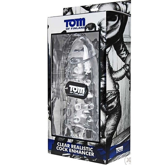 Tom of Finland Clear Realistic Cock Enhancer Sheath - Pumps, Extenders and Sleeves