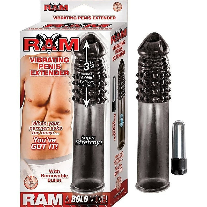 Ram Vibrating Penis Extender by Nasstoys - Pumps, Extenders and Sleeves