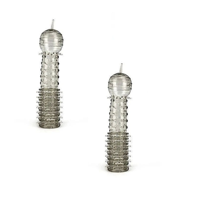 BDStyle Ultra Thin Penis Extension with Textured Shaft for Enhancement - Pumps, Extenders and Sleeves