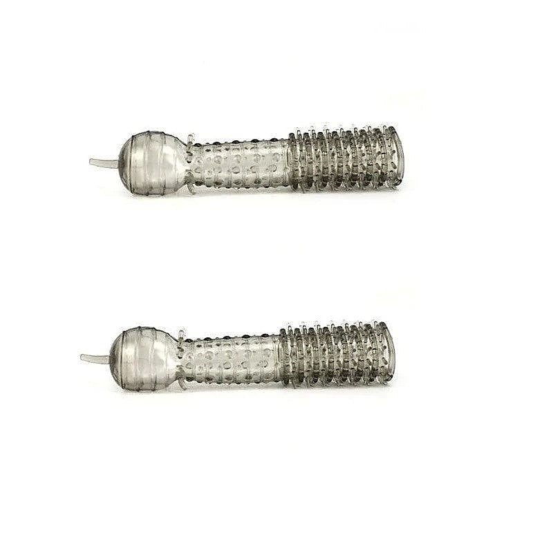 BDStyle Ultra Thin Penis Extension with Textured Shaft for Enhancement - Pumps, Extenders and Sleeves