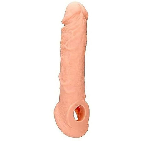 RealRock 8 Inch Penis Extender with Rings by Shots Toys - Pumps, Extenders and Sleeves