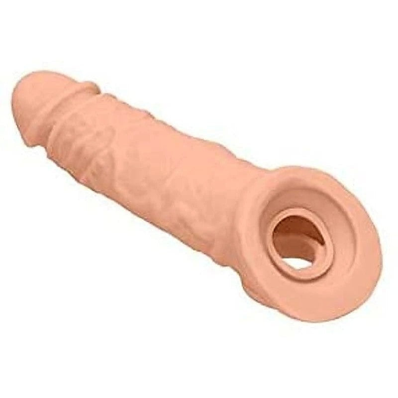 RealRock 8 Inch Penis Extender with Rings by Shots Toys - Pumps, Extenders and Sleeves