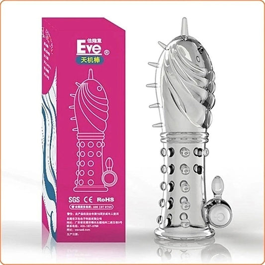 Vibrating Crystal Penis Sleeve by BDStyle - Pumps, Extenders and Sleeves