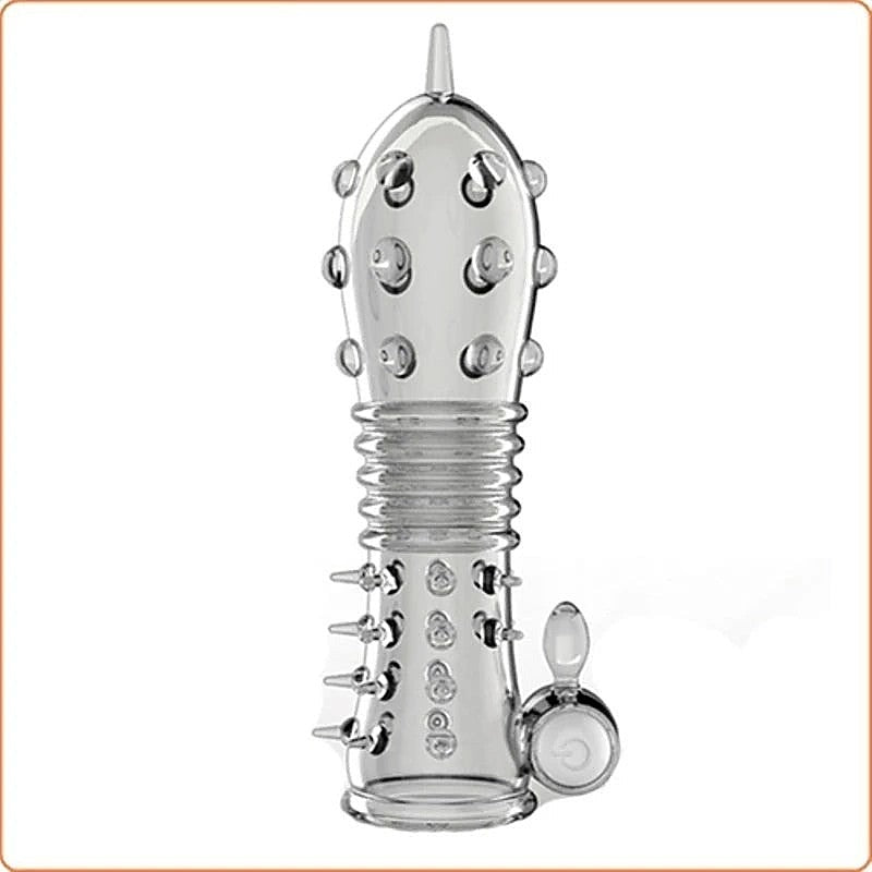 BDStyle Scorpion Vibration Crystal Penis Sleeve with Built In Bullet Vibrator - Pumps, Extenders and Sleeves