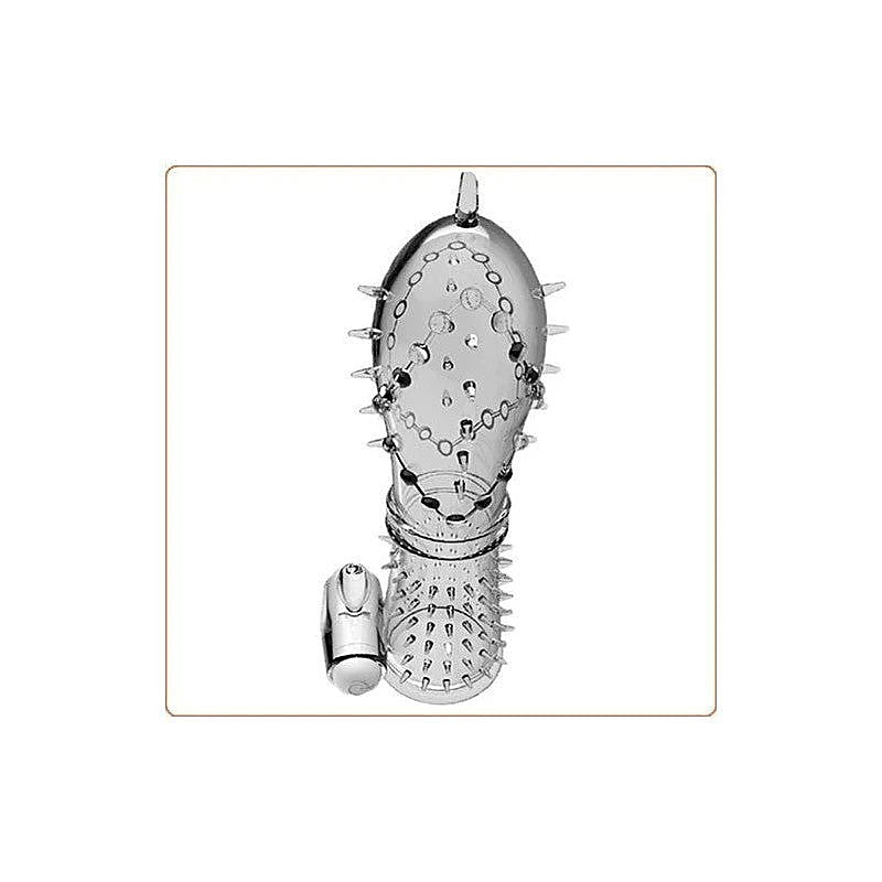 BDStyle Magic Vibration Crystal Penis Sleeve with Textured Stimulation - Pumps, Extenders and Sleeves