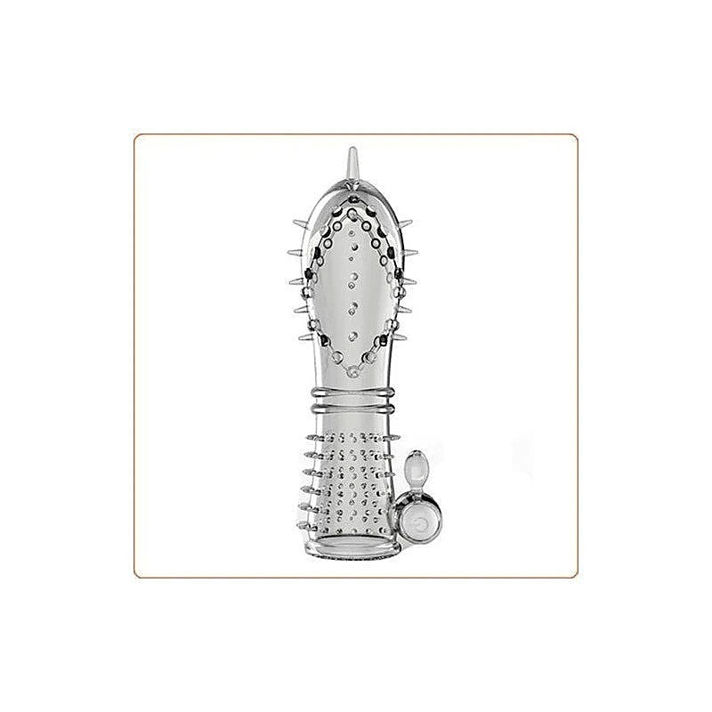 BDStyle Magic Vibration Crystal Penis Sleeve with Textured Stimulation - Pumps, Extenders and Sleeves