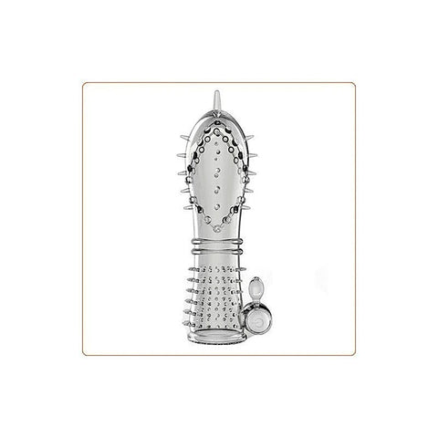 BDStyle Magic Vibration Crystal Penis Sleeve with Textured Stimulation - Pumps, Extenders and Sleeves