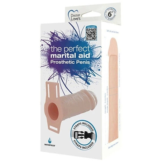 Doctor Love's Perfect Marital Aid Prosthetic Penis 6" - Pumps, Extenders and Sleeves