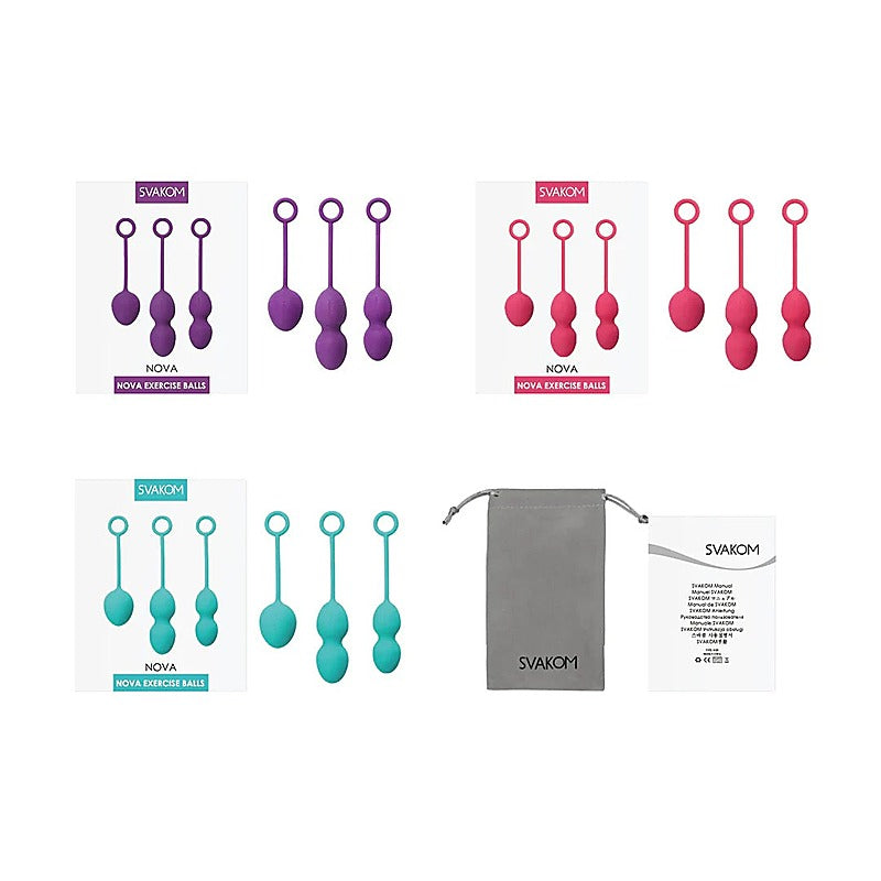 Nova Weighted Kegel Exercise Balls by Svakom - Love Eggs and Kegel Exercisers