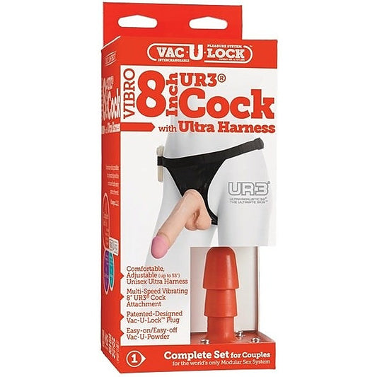 VAC-U-Lock Vibrating 8 UR3 Cock Set 1 by Doc Johnson - Strap On Sextoys