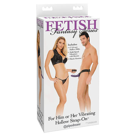 Fetish Fantasy Vibrating Hollow Strap-On - Strap On Sextoys