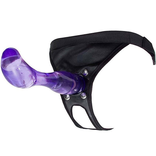 Lucid Dreams Vac-U-Lock Harness and Dong by Doc Johnson - Waterproof Vibrators