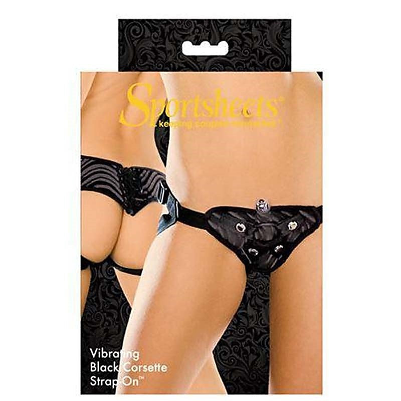 Vibrating Corsette Strap On by Sportsheets - Strap On Sextoys