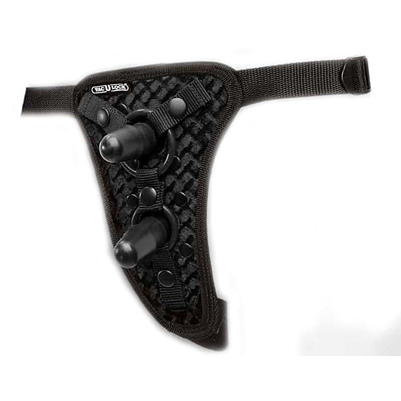 Vac-U-Lock Double Penetration Velvet Harness by Doc Johnson - Strap On Sextoys